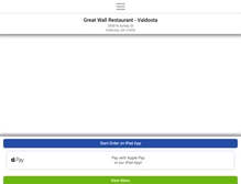 Tablet Screenshot of greatwallvaldosta.com